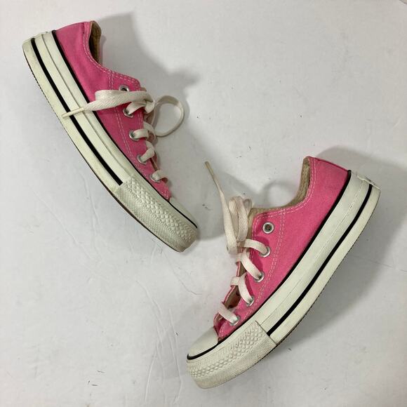 Converse Chuck Taylor All Star sneakers Low Top Pink canvas athletic shoes - Picture 3 of 8